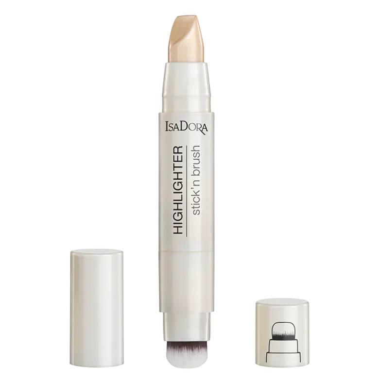 IsaDora Highlighter Stick'n Brush 21 Sparkling Beige (3.6 g)