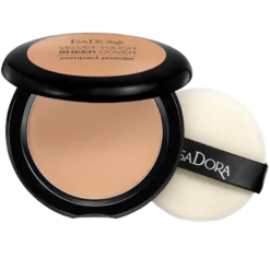 IsaDora Velvet Touch Sheer Cover Compact Powder 47 Warm Tan (10 g)