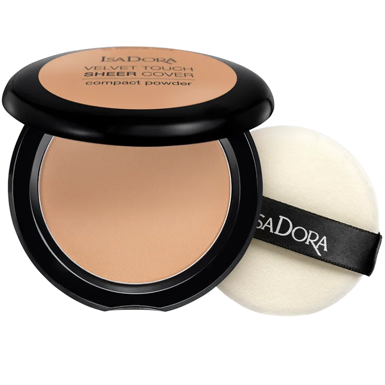 IsaDora Velvet Touch Sheer Cover Compact Powder 47 Warm Tan (10 g)