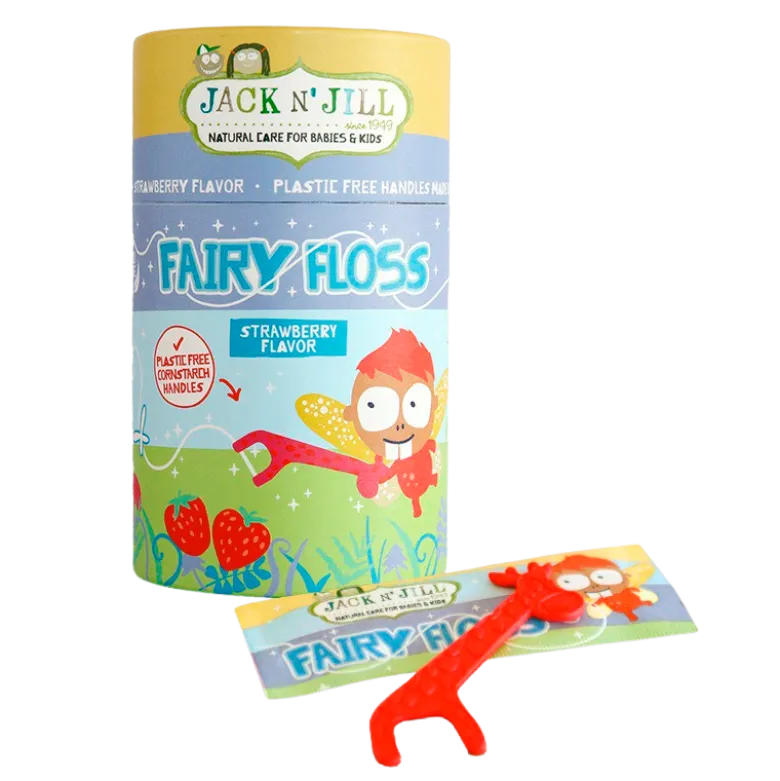 Jack N´Jill Fairy Floss Tandtråd Jordbærsmag (30 stk)