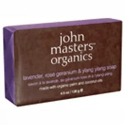John Masters Lavender Rose Geranium og Ylang Ylang Sæbe (128 g)