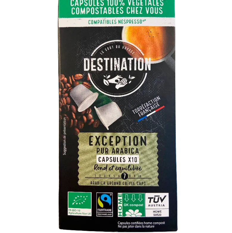 Kaffekapsler Destination Ø til Nespresso (10 kapsler)