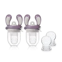 Kidsme Food Feeder Startpak Plum (2 stk)