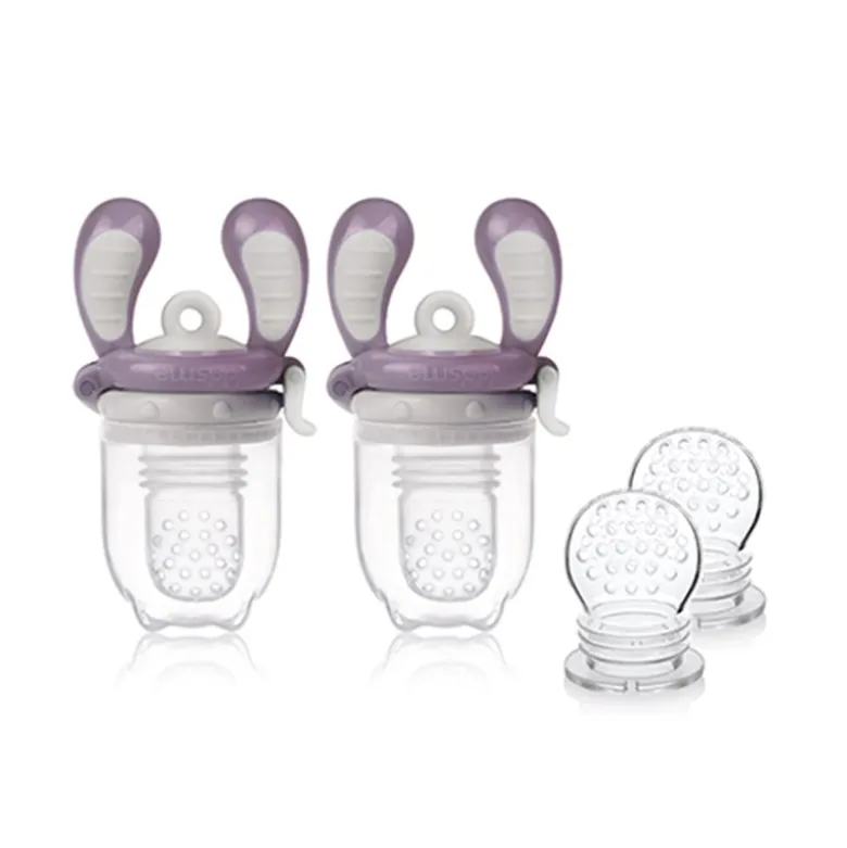 Kidsme Food Feeder Startpak Plum (2 stk)