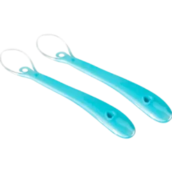 Kidsme Silicone Spoon Aquamarine (2 stk)