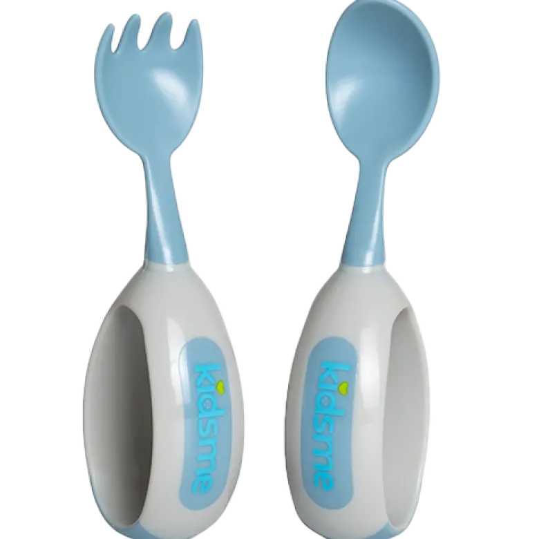 Kidsme Ske & Gaffel Azure (1 sæt)