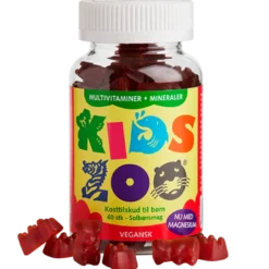 Kids Zoo Multivitaminer m. Mineraler - Pektin Bjørne - Vegansk (60 stk)