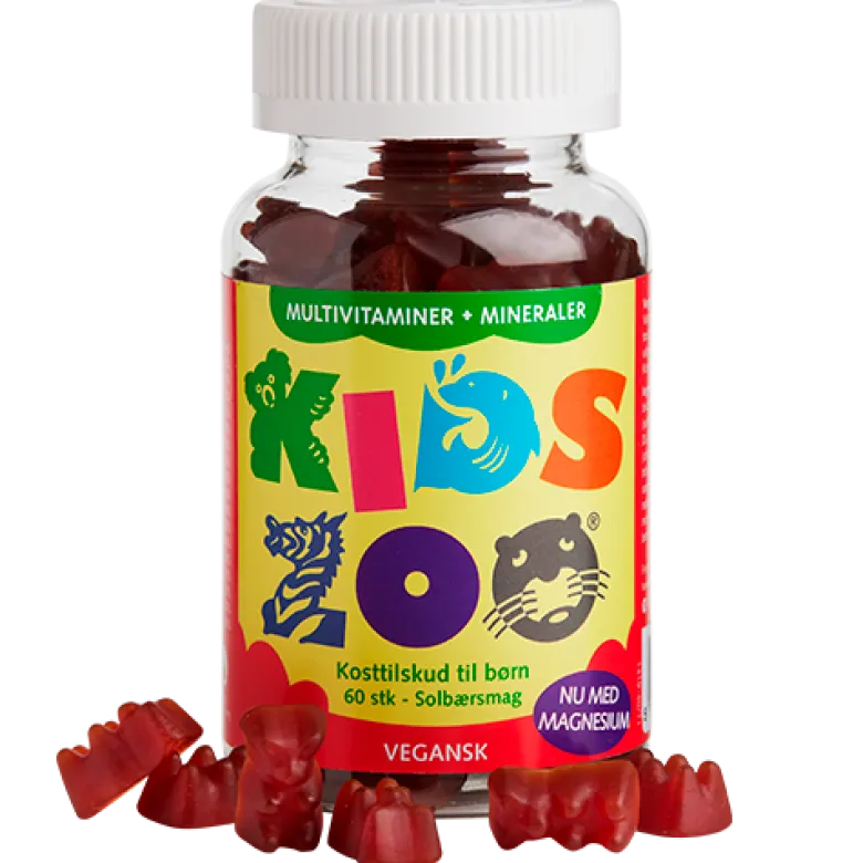 Kids Zoo Multivitaminer m. Mineraler - Pektin Bjørne - Vegansk (60 stk)