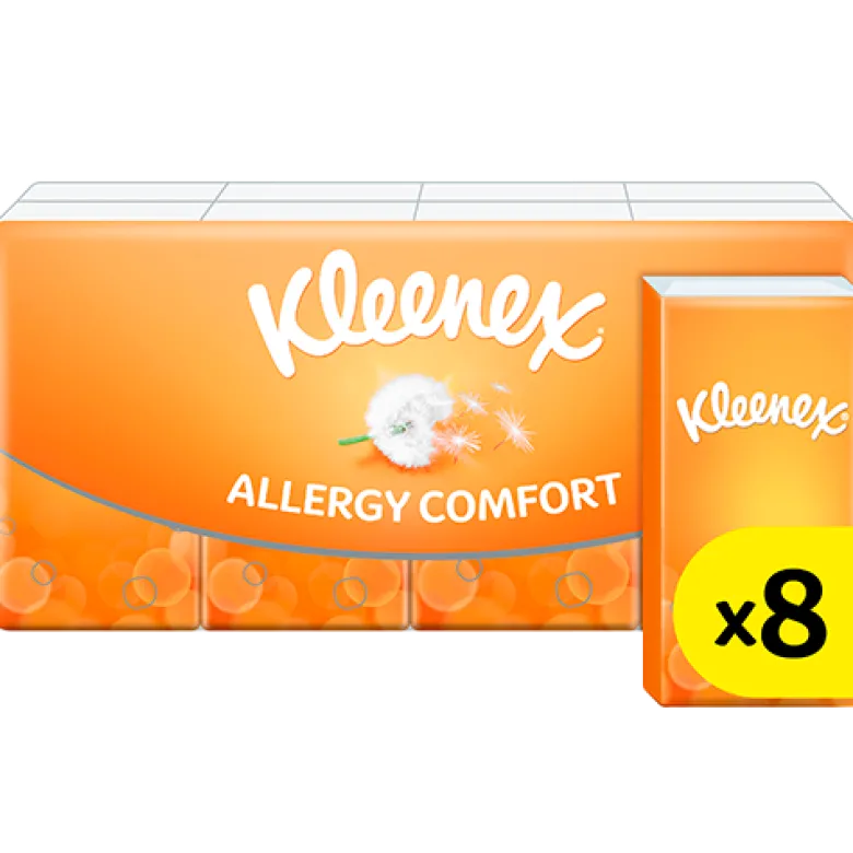 Kleenex Allergy Comfort Lomme (8 pk)