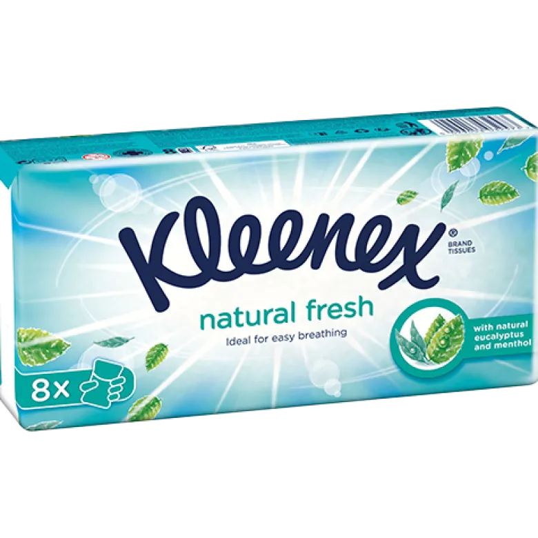 Kleenex Natural Fresh Box (8x9 stk)