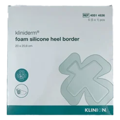Kliniderm Foam Silikone Border, Heel Skumbandage (5 stk)