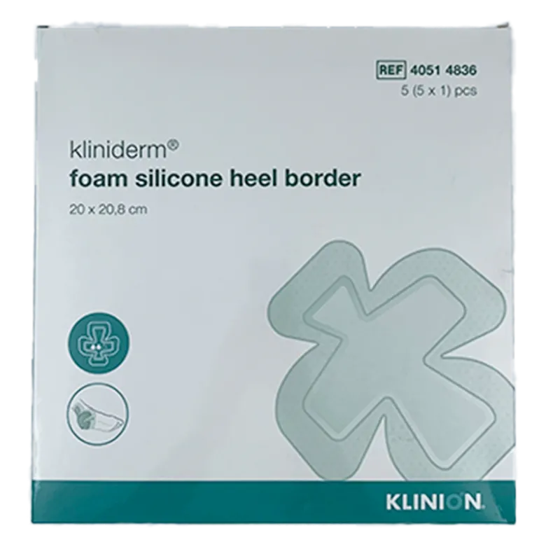 Kliniderm Foam Silikone Border, Heel Skumbandage (5 stk)
