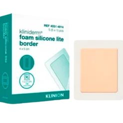 Kliniderm Foam Silikone Lite Border - 4x5 cm (10 stk)
