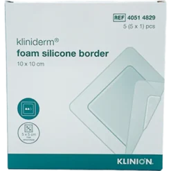 Kliniderm Foam Silikone Lite 10x10 cm (5 stk)