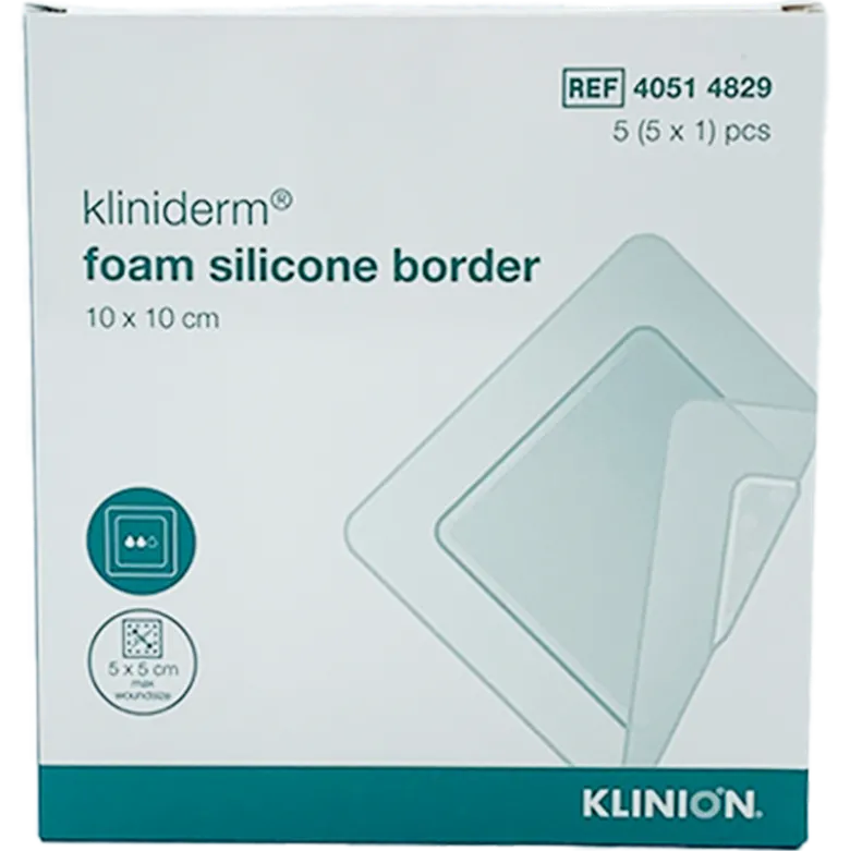 Kliniderm Foam Silikone Lite 10x10 cm (5 stk)