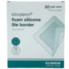 Kliniderm Foam Silikone Lite Border 7,5x7,5 cm (5 stk)
