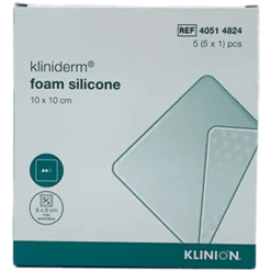 Kliniderm Foam Silikone 10x10 cm (5 stk)