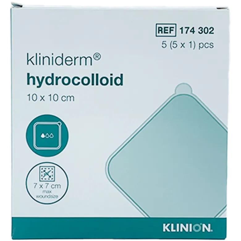 Kliniderm Hydrocolloidbandage - Standard - 10x10 cm (5 stk)