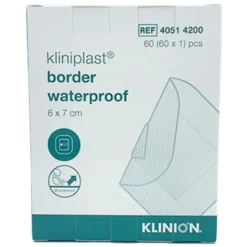Kliniderm Væsketæt plaster 6x7 cm (60 stk)