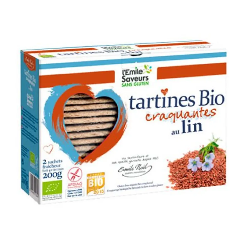 Knækbrød m. hørfrø glutenfri Ø