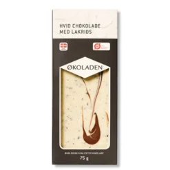 Økoladen Chokolade hvid lakrids Ø (75 g)