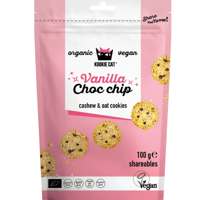 Kookie Cat Vanilje & Chokolade Mini Cookies Ø (100 g)