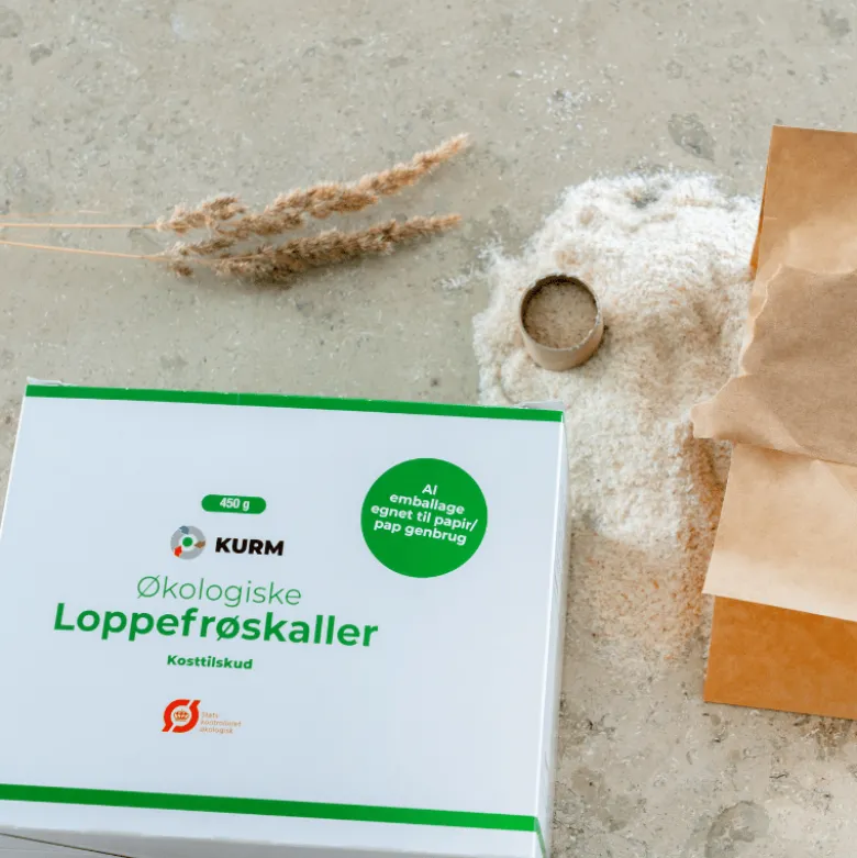 Kurm Økologisk Loppefrøskaller (450 g)