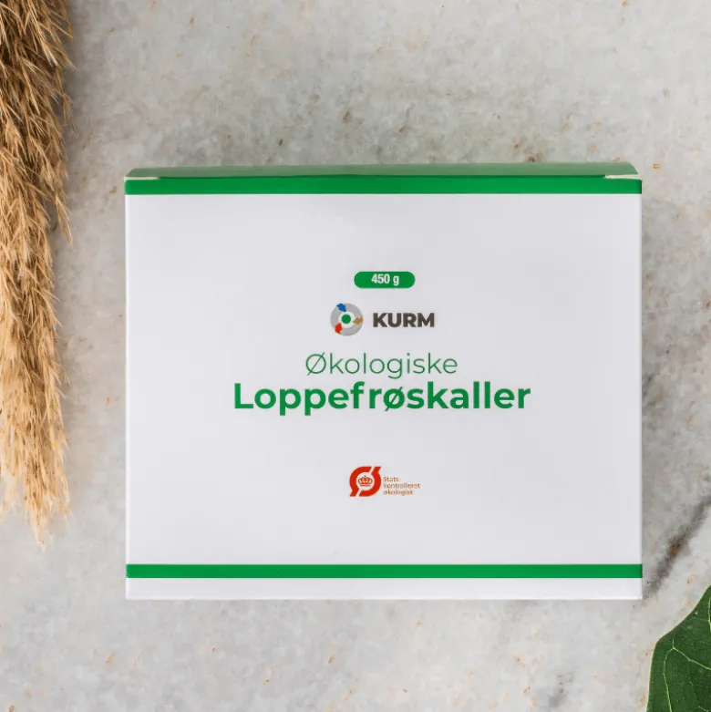 Kurm Økologisk Loppefrøskaller (450 g)