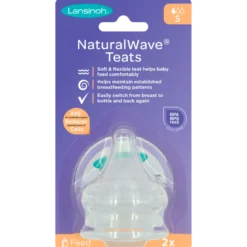 Lansinoh Naturalwave Flaskesut Slow Flow (2 stk)