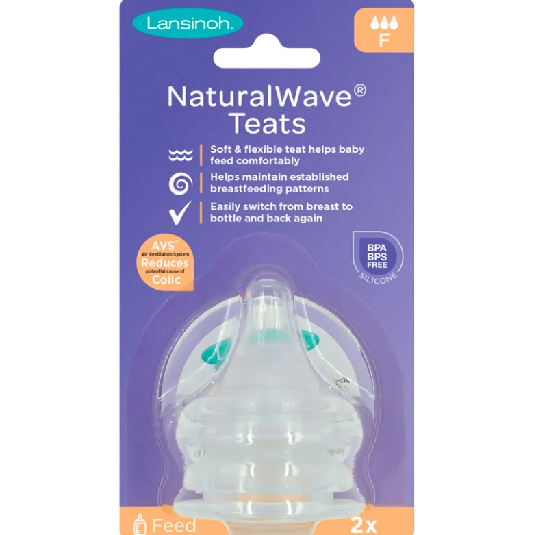 Lansinoh Naturalwave Flaskesut Fast Flow (2 stk)