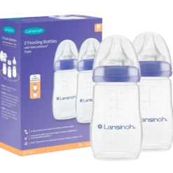 Lansinoh Naturalwave Sutteflaske 240 ml (2 stk)