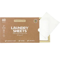 Laundry Sheets Vaskemiddel I Ark Fragrance Free (60 stk)