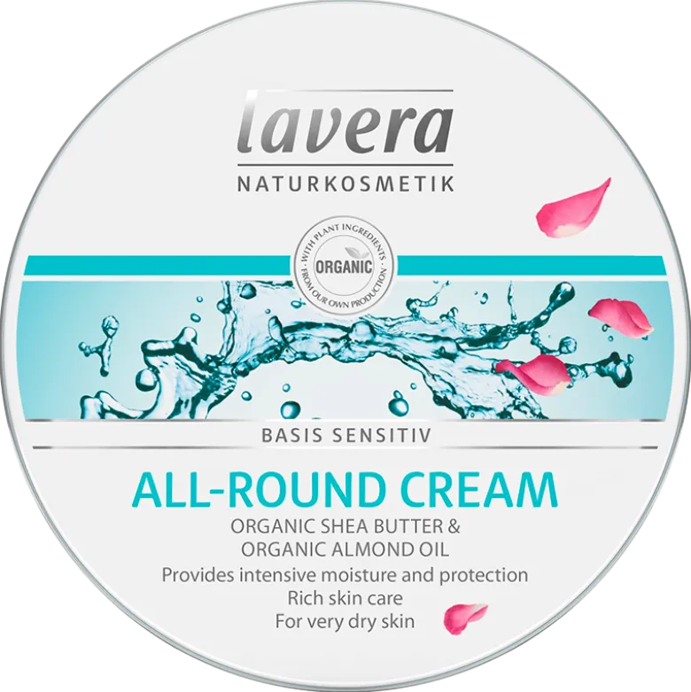 Lavera Basis All-Round Creme med Mandelolie og Sheasmør (150 ml)