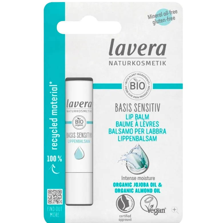 Lavera Basis Sensitiv Læbepomade Jojoba Olie og Almond oil (1 stk)