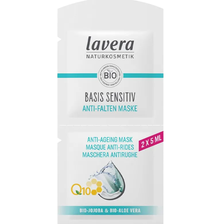 Lavera Q10 Basis Sensitiv Anti-Aging Maske m. Jojoba & Aloe Vera (2x5 ml)