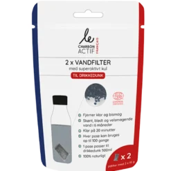 Le Charbon Actif Aktive Kulfiltre Til Drikkedunk (2x15 g)