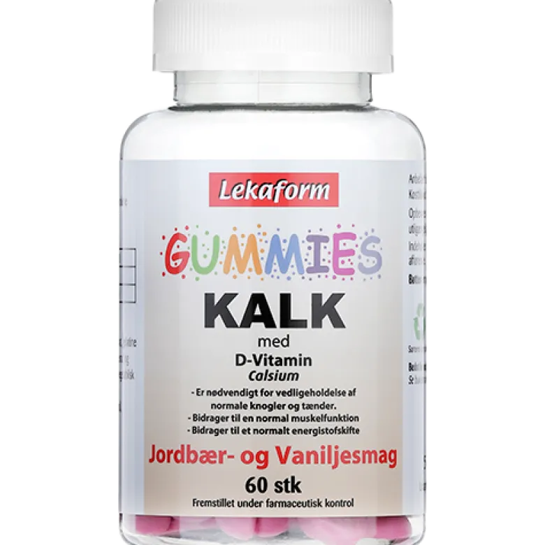 Lekaform Gummies Kalk + D-Vitamin (60 stk)