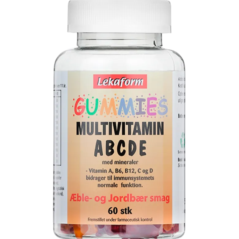 Lekaform Gummies Multivitamin ABCDE (60 stk)