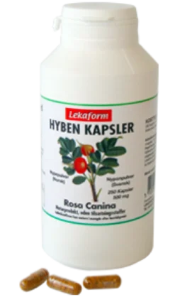 Lekaform Hybenkapsler (250 kapsler)