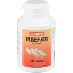 Lekaform Ingefær 300 mg (300 tabletter)