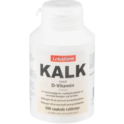 Lekaform Kalk med D-vitamin (300 tabletter)