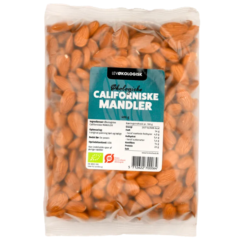 Lev Økologisk Mandler Californiske (400 g)