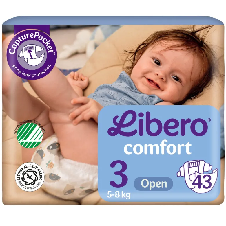 Libero Åben Ble Str. 3, 5-8 kg (43 stk)