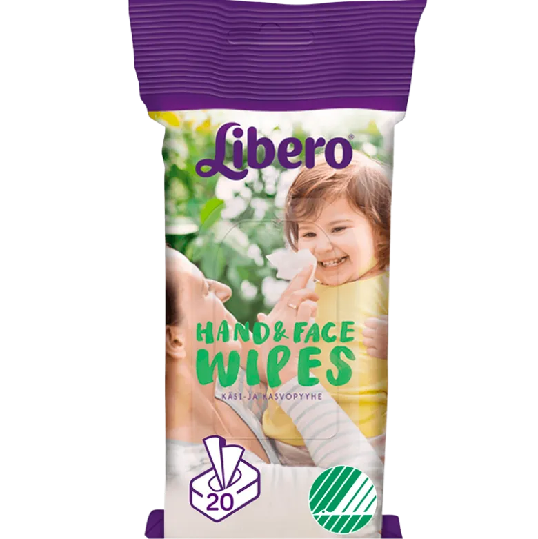 Libero Hand & Face Wipes (20 stk)