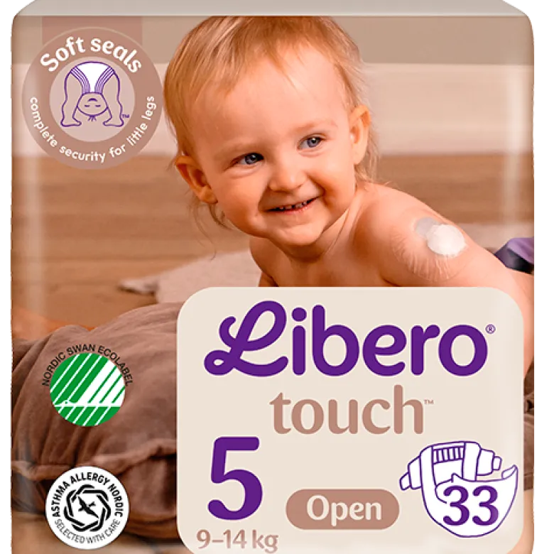 Libero Touch Ble Str. 5 9-14 Kg (33 stk)