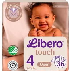 Libero Touch Ble Str. 4 7-12 Kg (36 stk)