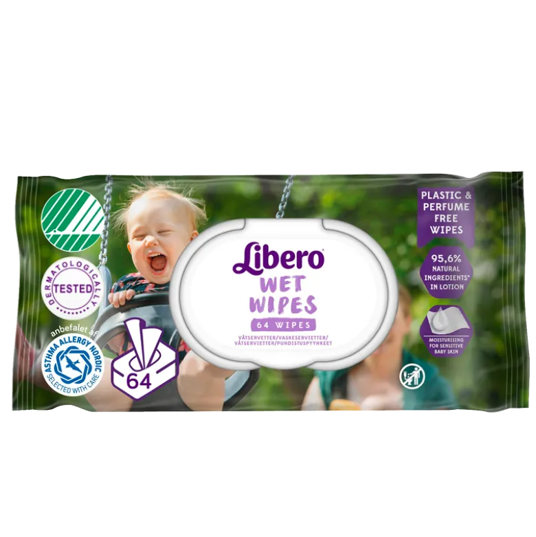 Libero Wet Wipes (64 stk)