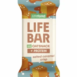 Lifefood Lifebar Havrebar Protein Salted Caramel Crisp Ø (40 g)
