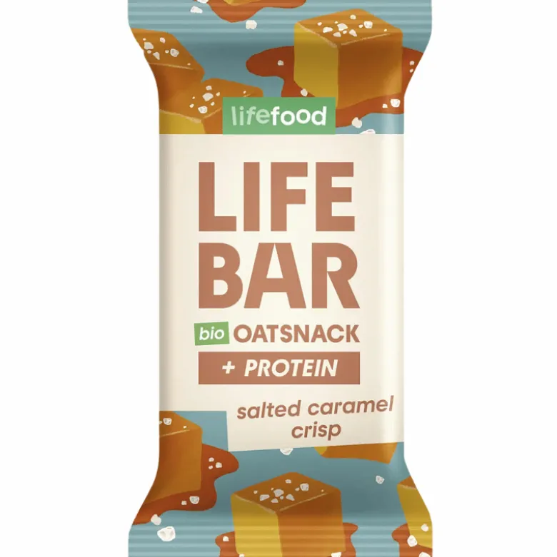 Lifefood Lifebar Havrebar Protein Salted Caramel Crisp Ø (40 g)
