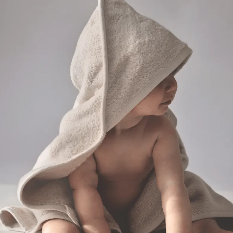 Lille Kanin Hooded Towel 70x70 Terry Vanilla Ice (1 stk)